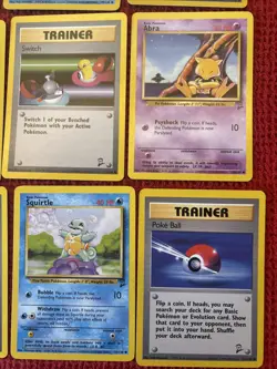 ❗Lot 🔟: Pokemon Base Set 2 Lot - 9x Common Rare Cards Lot OLD Vintage! - Image 4