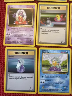 ❗Lot 🔟: Pokemon Base Set 2 Lot - 9x Common Rare Cards Lot OLD Vintage! - Image 5