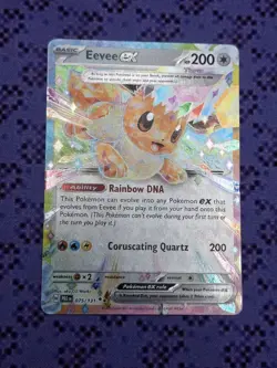 Pokemon Eevee TCG EX Prismatic Evolutions Double Rare Holo Card 075/131 S&V - Image 2