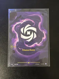 Chaos Rune (Alternate Art) 166a/298 - Origins (OGN) Showcase Riftbound: LoL Card - Image 1