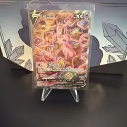Espeon v Alternate Full Art Holo Ultra Rare Card 180/203 SWSH07: Evolving Skies - Image 1