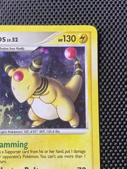Ampharos Swirl Pokemon Card POP Series 7 1/17 2008 Holo LP+ - Image 3