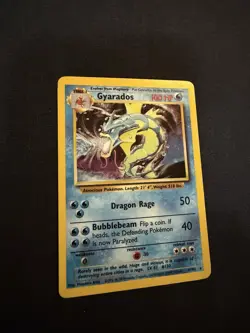 Pokemon Gyarados Holo Rare TCG Card Base Set 6/102 - Image 1