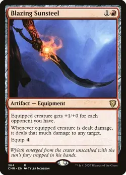 MTG Blazing Sunsteel [CMR] #364 en - Image 1