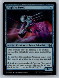 Fugitive Droid Teenage Mutant Ninja Turtles #40 Foil Magic MTG - Image 1