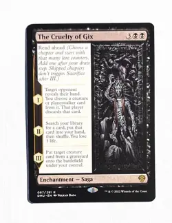 The Cruelty of Gix ~ MTG Dominaria United ~ 087/281 - Image 1