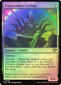 NM Foil Transcendent Archaic, MTG, Secrets of Strixhaven, Magic, 5 - Image 1