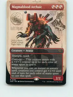 Magmablood Archaic (Borderless) - R295 - MTG - Secrets of Strixhaven (SOS) - Image 1