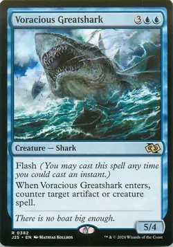 Voracious Greatshark - R362 - MTG - Jumpstart Foundations (J25) - Image 1