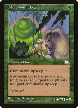 Weatherlight Mwonvuli Ooze MTG Magic the Gathering LP - Image 1