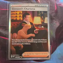 Pokemon Giovanni's Charisma 204/165 Sv: Scarlet & Violet 151 SIR Holo Trainer - Image 1
