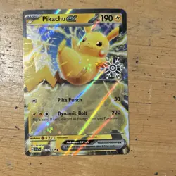 The Pokemon Company Pikachu ex 063/193 Holiday Calendar Holo Double Rare 190 - Image 1