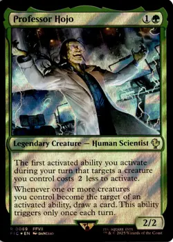 MTG FIC Surge Foil Professor Hojo () Commander: Final Fantasy 69 R NM Card Scan - Image 1