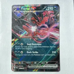 Yveltal EX 053/088 Pokemon Full Art Holo Rare English 210 HP 2014 - Image 1