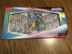Prismatic Evolutions Lucario Tyranitar Ex Premium Collection Sealed Box Pokemon - Image 1