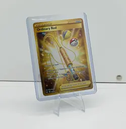 Pokemon TCG Ordinary Rod 215/202 Swsh01: Sword & Shield Secret Rare Holo ENG - Image 1
