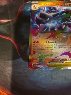 Pokemon TCG Phantasmal Flames Mega Charizard X EX 013/094 Ultra Rare EN Clean! - Image 2