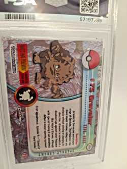 Graveler - Topps Chrome - Sparkle - PSA 9 - 2000 Pokemon #75 - Image 2