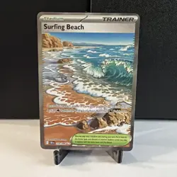 The Pokemon Company Surfing Beach 114/086 CRI Trainer-Stadium Holo - Image 1