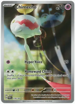 Chimecho 179/167 Twilight Masquerade TWM SV06 Pokemon TCG Holo LP - Image 1