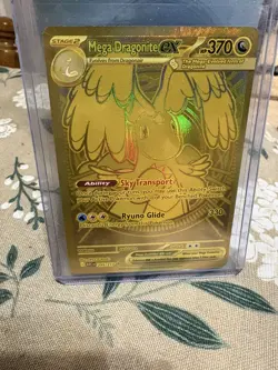Mega Dragonite EX 295/217 GOLD Mega Hyper Rare Pokemon Ascended Heroes - Image 1