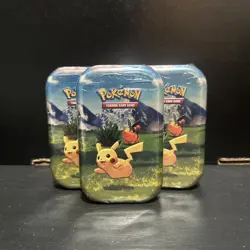 Pokemon TCG Ascended Heroes 3x Mini Tin Pikachu - Factory Sealed (Lot of 3 Tins) - Image 1