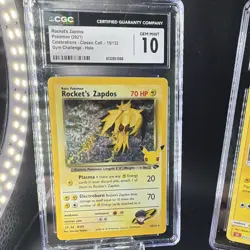 CGC 10 Pokemon TCG Holo Lot (2) Rocket's Zapdos 15/132 & Zapdos 012/034 - Image 2