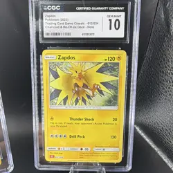 CGC 10 Pokemon TCG Holo Lot (2) Rocket's Zapdos 15/132 & Zapdos 012/034 - Image 3