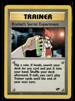 Pokemon TCG Gym Challenge #120/132 Rocket's Secret Experiment - Image 1