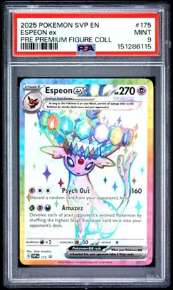 Graded Pokemon - Espeon ex (175) Scarlet and Violet Promo PSA 9 - Image 1