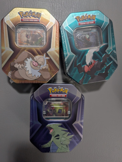 3 x Triple Whammy Collector Sealed Tins (Complete Tin Set) Pokemon TCG 🔥🔥🔥 - Image 1