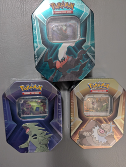 3 x Triple Whammy Collector Sealed Tins (Complete Tin Set) Pokemon TCG 🔥🔥🔥 - Image 2