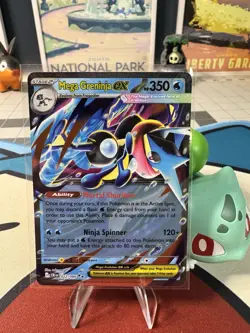 Mega Greninja ex 022/086 Double Rare Holo NM Pokemon Me04 FREE SHIPPING! - Image 1