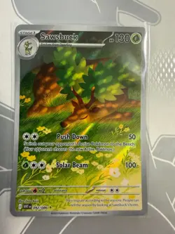 Sawsbuck 092/086 White Flare Illustration Rare Holo - Pokemon TCG EN - Image 1