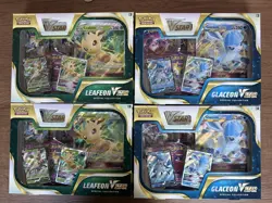 2x Pokemon TCG Glaceon / 2x Leafeon VSTAR Special Collection - Sealed - Image 1