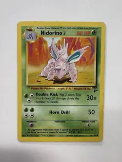 Pokemon Nidorino Stage 1 54/130 Base Set 2 Uncommon - Image 1