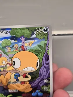 Pokemon Scraggy Illustration Rare IR Full Art Holo 138/086 White Flare LP - Image 3