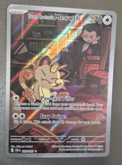 Pokemon Destin Rivals Team Rockets Meowth #203 - Image 1