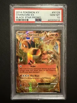 PSA 10 CHARIZARD EX XY29 BLACK STAR PROMO POKEMON XY 2014 MJ - Image 1