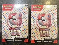 Pokemon TCG Scarlet & Violet 151 Booster Bundle Sealed New (6 packs) X2 - Image 1