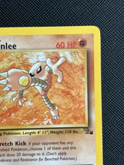 Pokemon TCG Hitmonlee 22/62 Fossil Non Holo Rare (English) - LP - Image 4