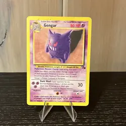 Pokemon TCG Gengar 20/62 Fossil Holo Rare English 1999 HP80 Unlimited - Image 1