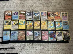 27 Modern And Vintage Pokemon Cards HOLOS RARES REVERSE EX GX V - Image 1