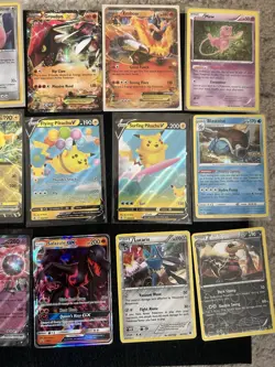 27 Modern And Vintage Pokemon Cards HOLOS RARES REVERSE EX GX V - Image 4