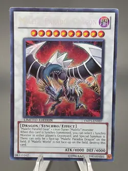 Yu-Gi-Oh Malefic Paradox Dragon YMP1-EN007 Secret Rare Limited Edition MP - Image 1