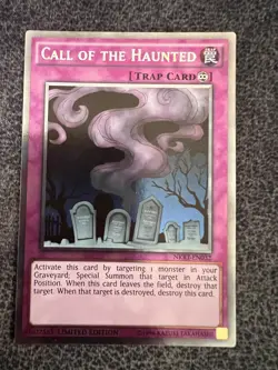 Yugioh Call of the Haunted NKRT-EN032 Platinum Rare Limited Edition Near Mint - Image 1