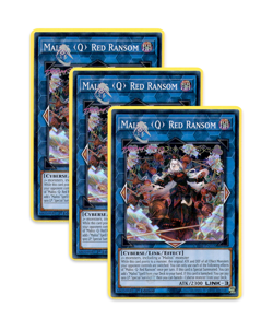 Yugioh! Maliss Q Red Ransom CRBR-EN018 (SR) 1st Ed 3x "Maliss Deck Support" - Image 1