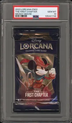 Mickey Mouse En02 - Lorcana The First Chapter Pack - Foil - Lorcana - PSA 10 - Image 1