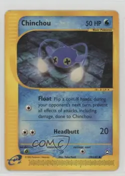 Chinchou Pokemon e-Card Series Aquapolis #70 2003 - Image 1