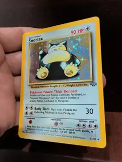 1999 Pokemon TCG Snorlax Jungle Holo Card 11/64 Unlimited Rare - Image 3